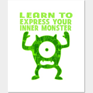 Learn to Express Your Inner Monster Art Supply Posters and Art